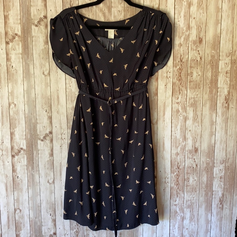 Bird Design Maternity Dress